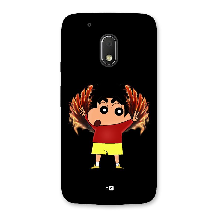 Fire Shinchan Back Case for Moto G4 Play