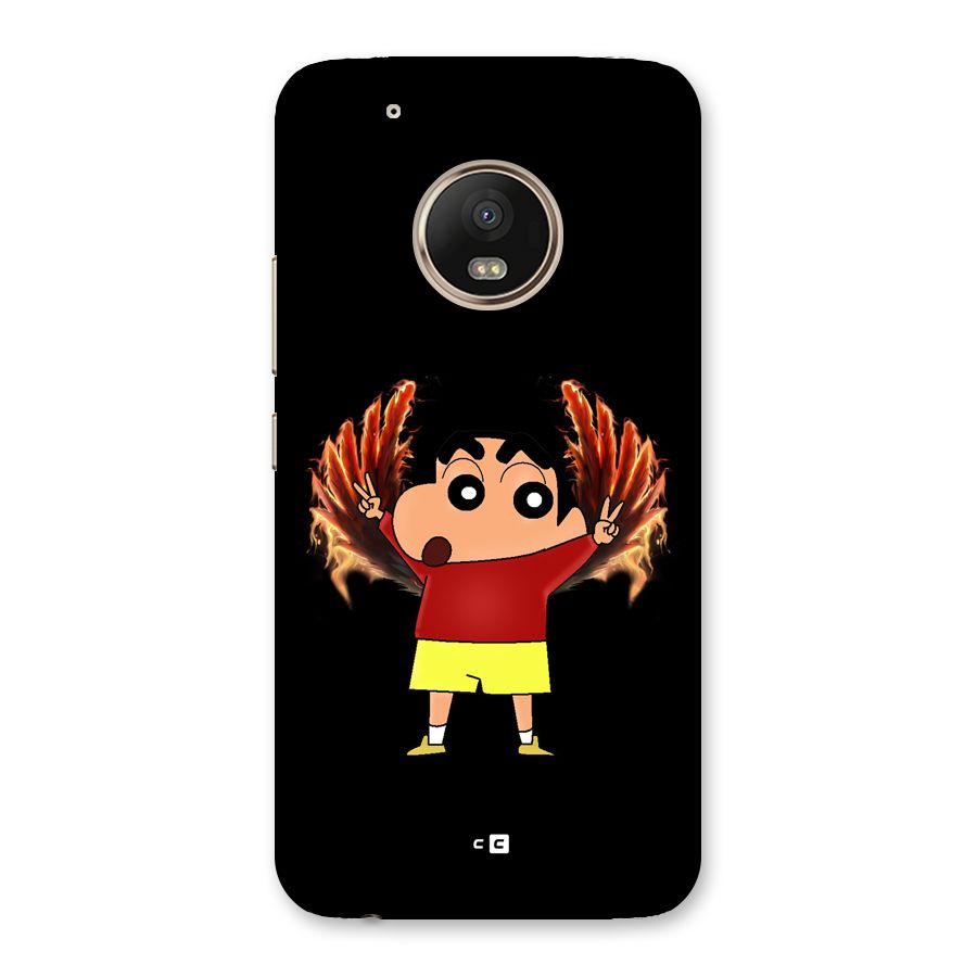 Fire Shinchan Back Case for Moto G5 Plus