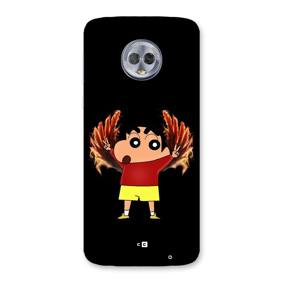 Fire Shinchan Back Case for Moto G6 Plus
