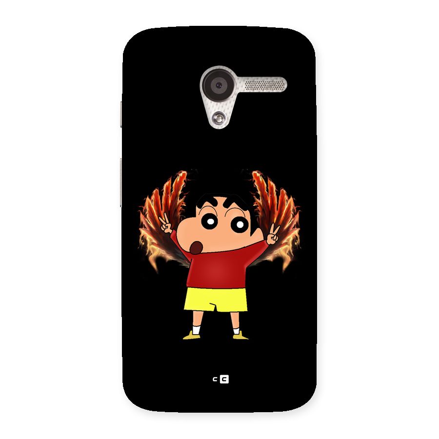 Fire Shinchan Back Case for Moto X