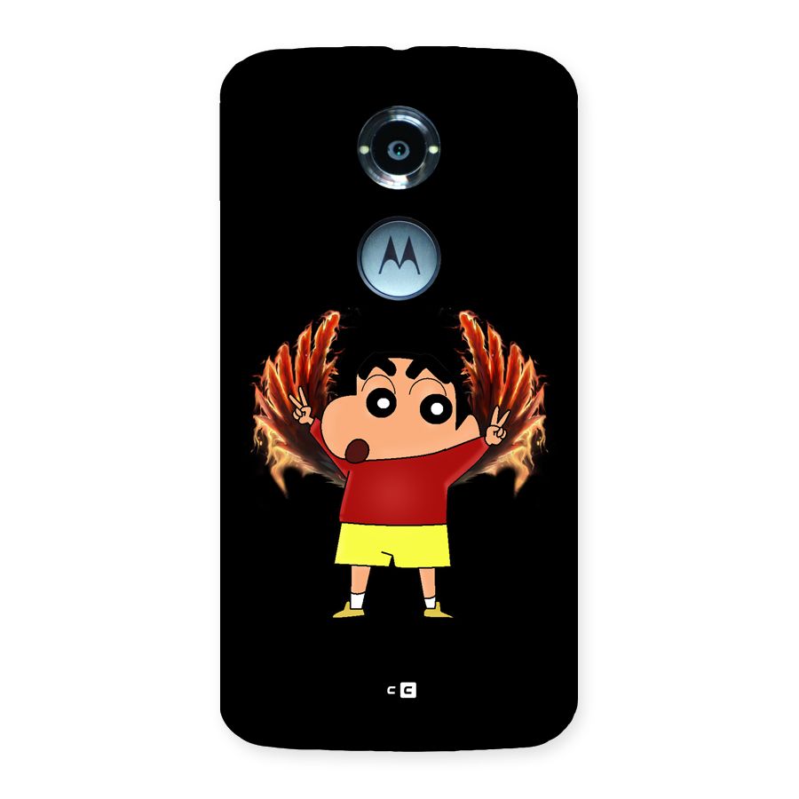 Fire Shinchan Back Case for Moto X2