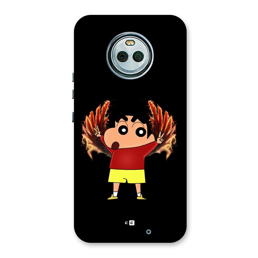 Fire Shinchan Back Case for Moto X4