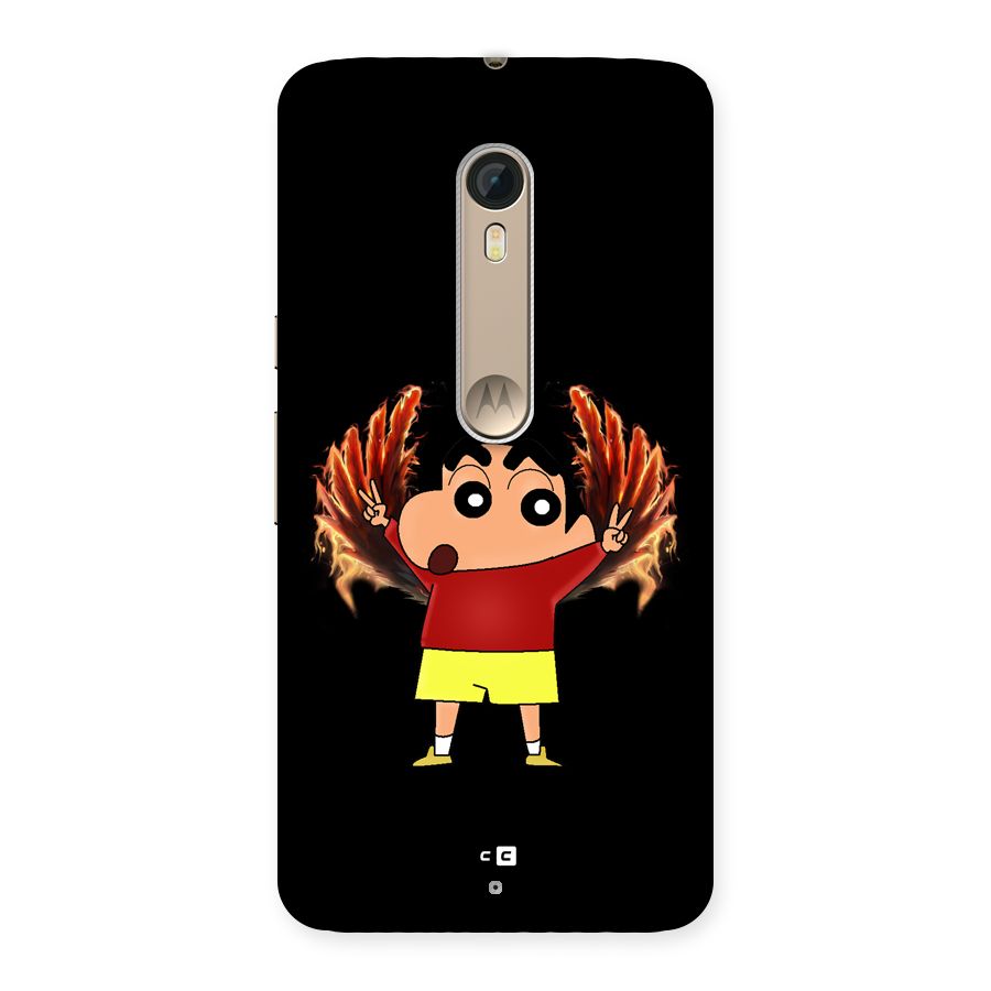 Fire Shinchan Back Case for Moto X Style