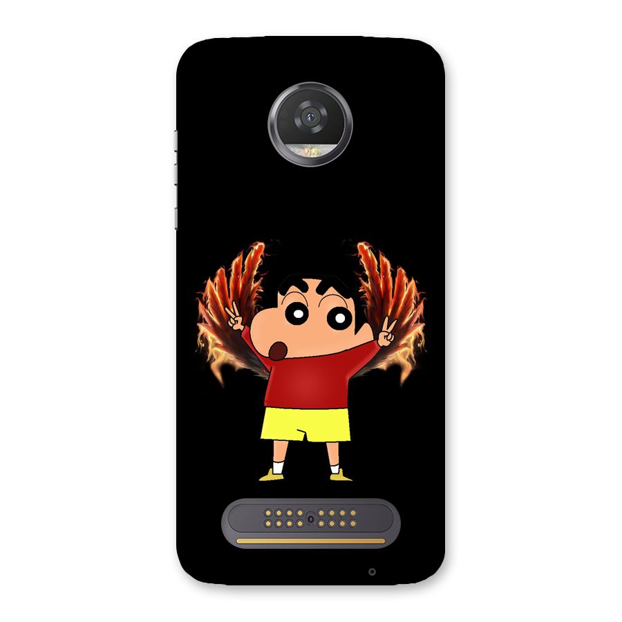 Fire Shinchan Back Case for Moto Z2 Play