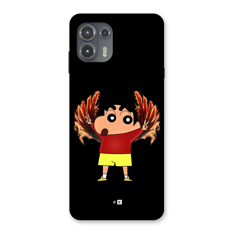 Fire Shinchan Back Case for Motorola Edge 20 Fusion