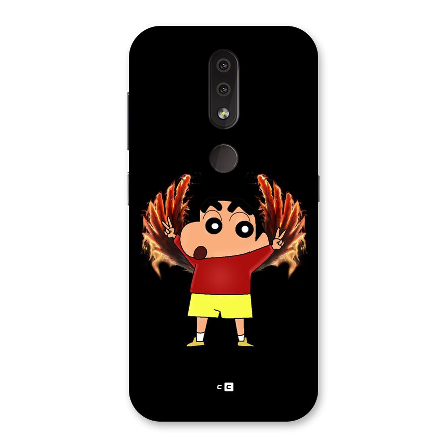 Fire Shinchan Back Case for Nokia 4.2