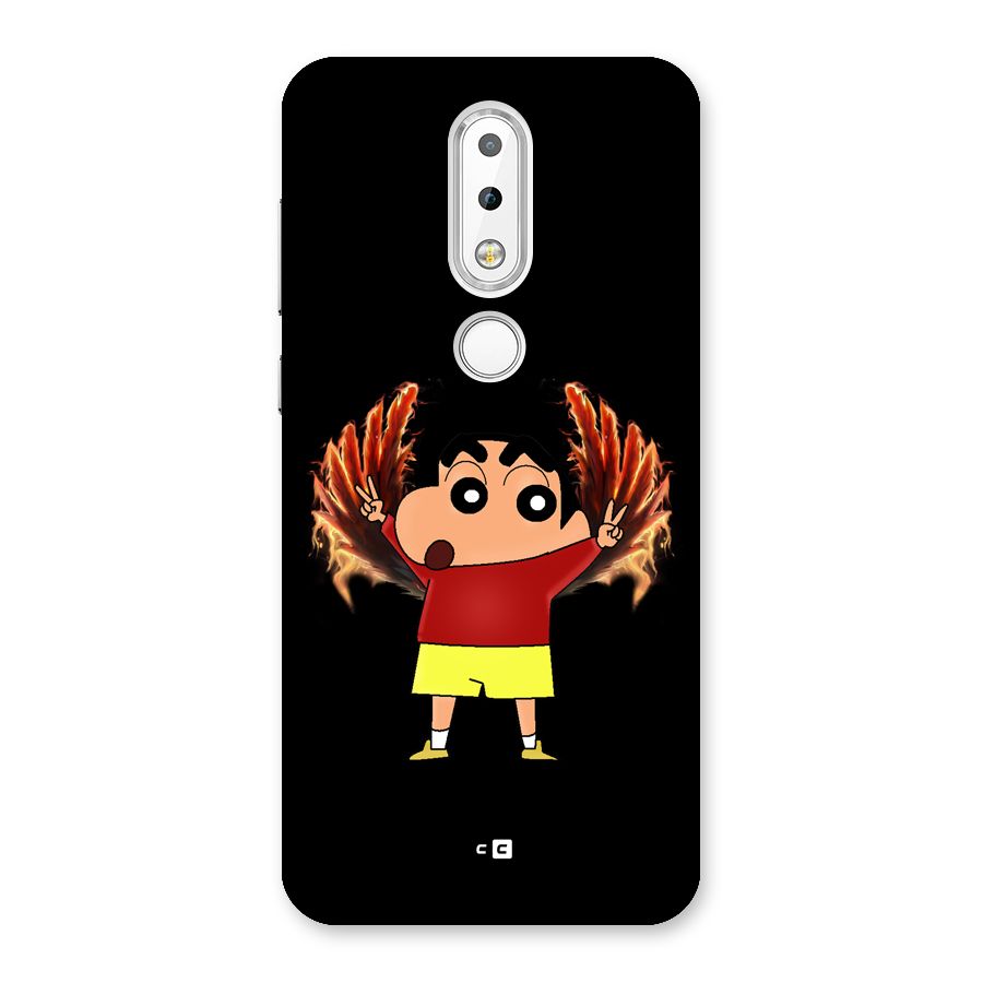 Fire Shinchan Back Case for Nokia 6.1 Plus