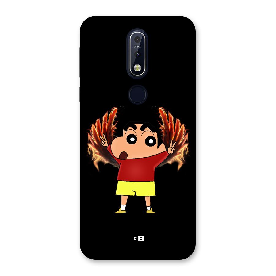 Fire Shinchan Back Case for Nokia 7.1