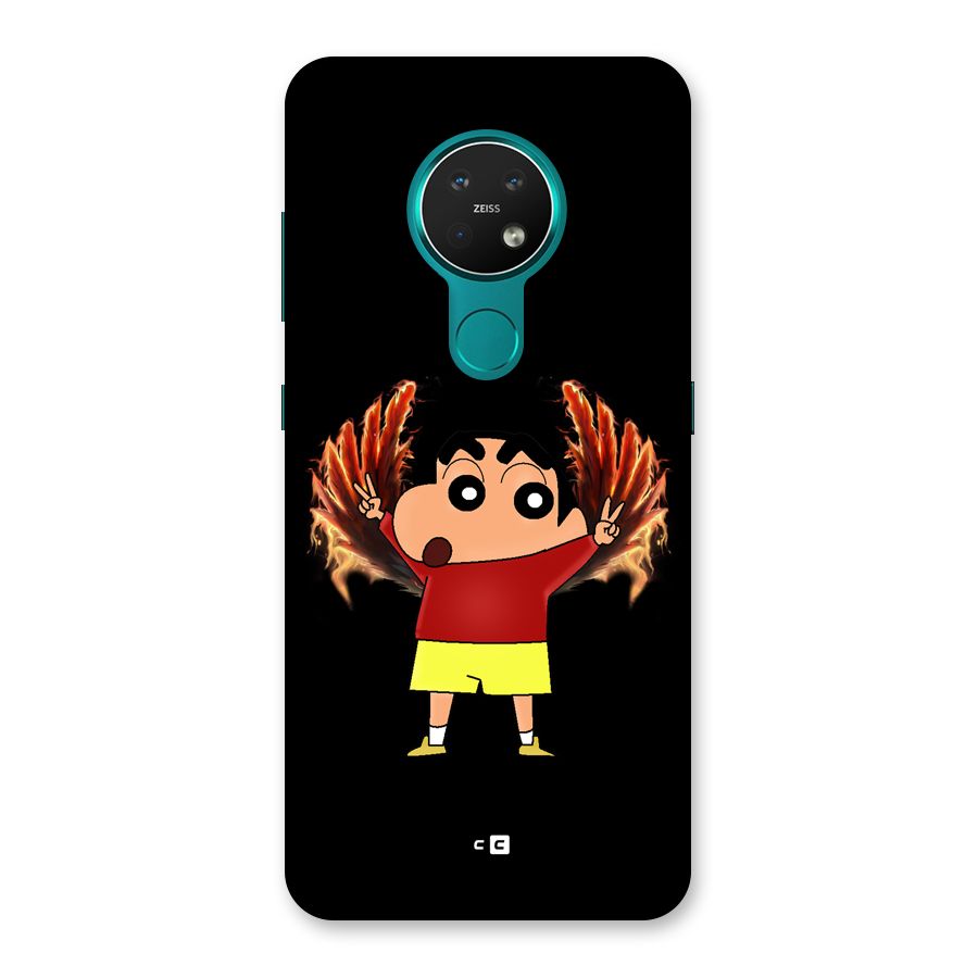Fire Shinchan Back Case for Nokia 7.2