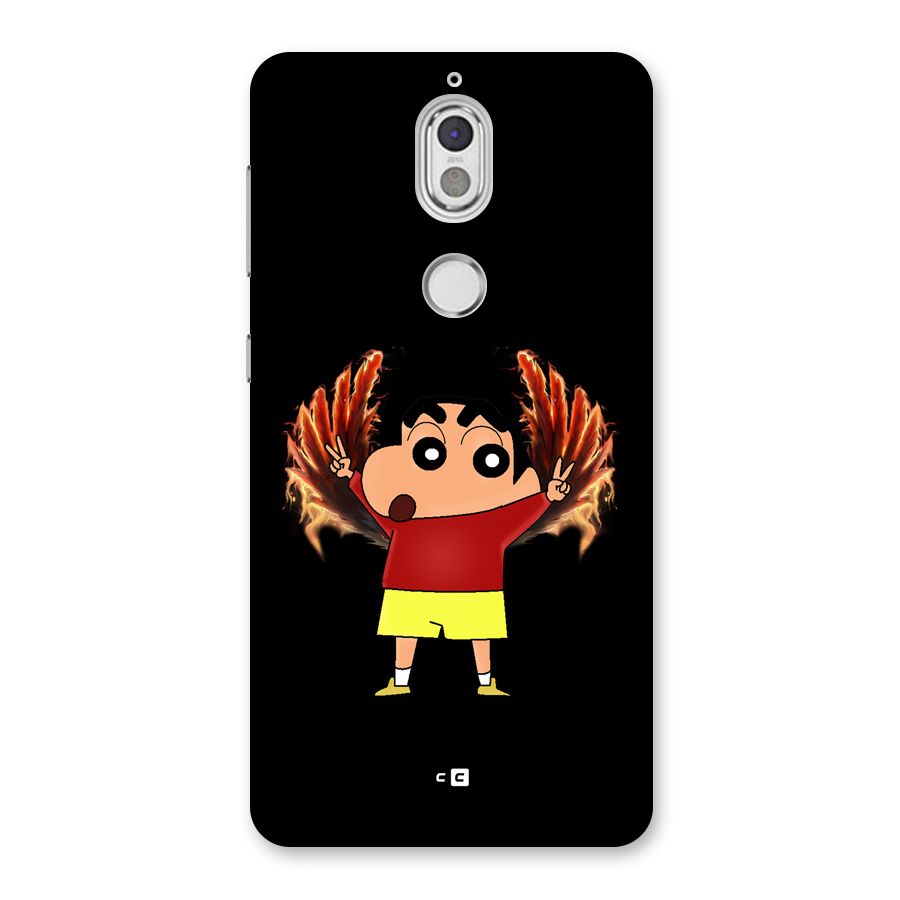 Fire Shinchan Back Case for Nokia 7