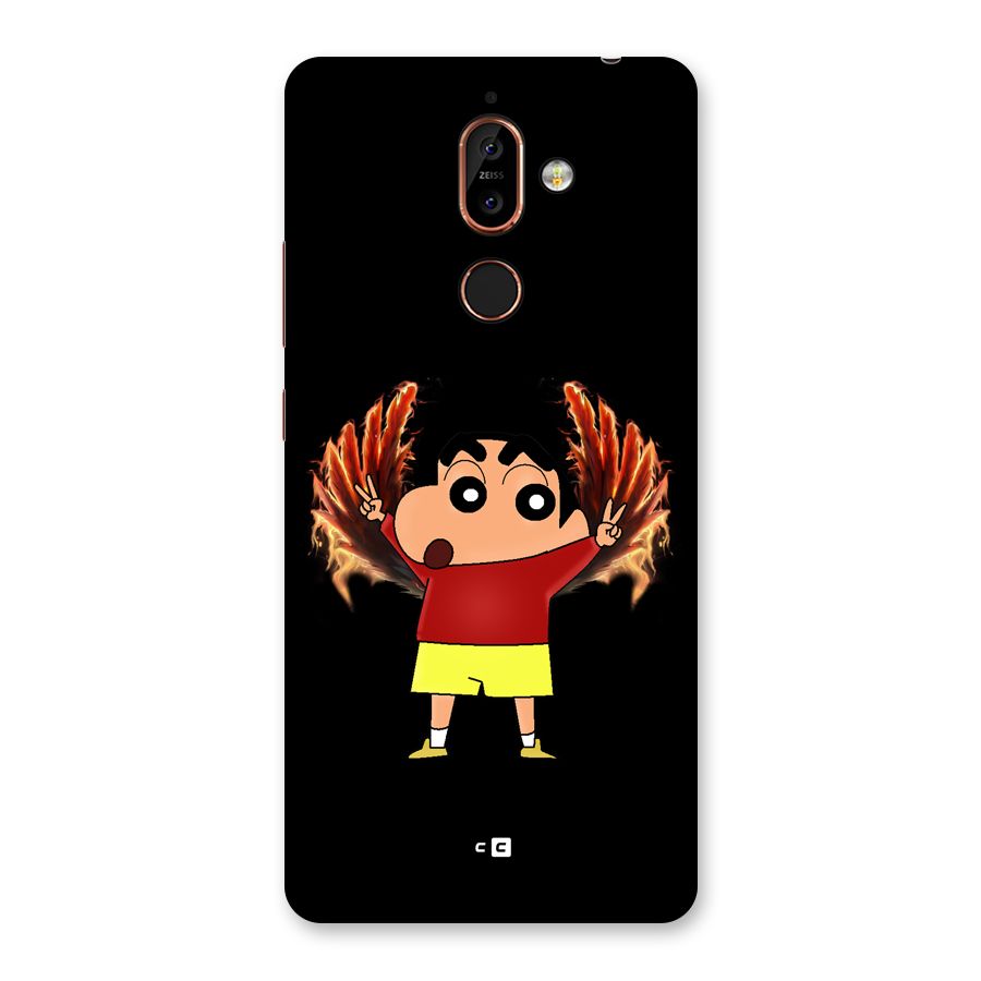 Fire Shinchan Back Case for Nokia 7 Plus