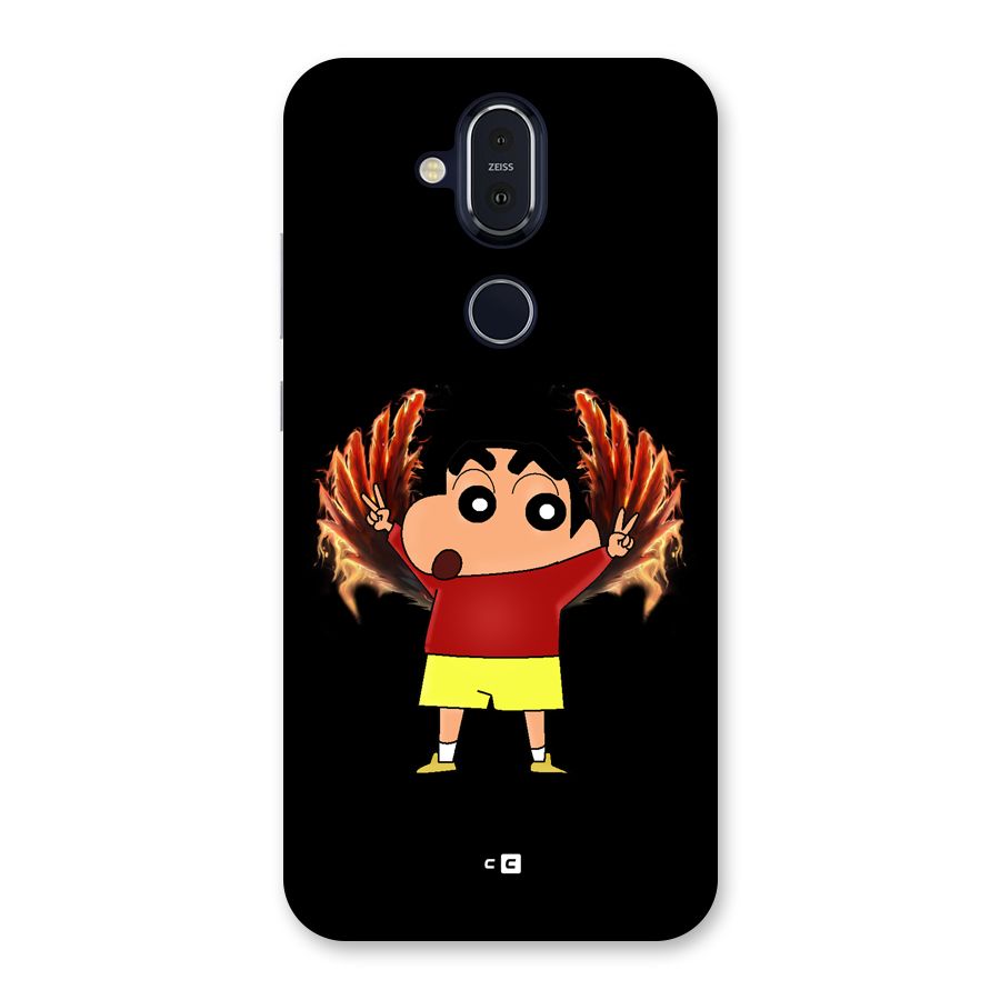 Fire Shinchan Back Case for Nokia 8.1