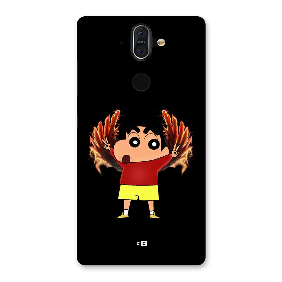 Fire Shinchan Back Case for Nokia 8 Sirocco
