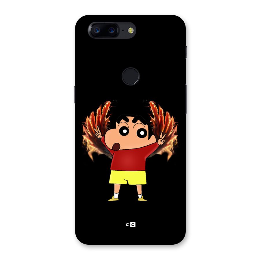 Fire Shinchan Back Case for OnePlus 5T