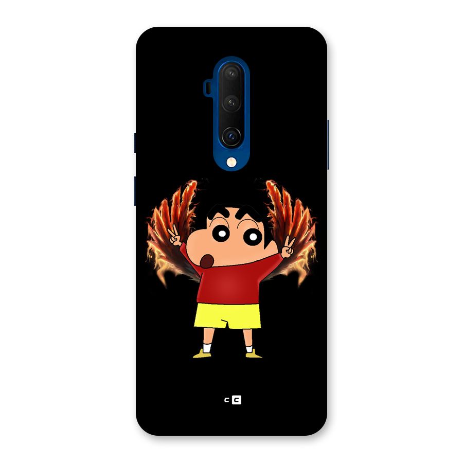 Fire Shinchan Back Case for OnePlus 7T Pro