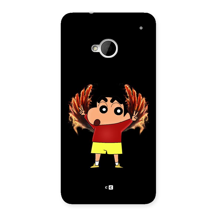 Fire Shinchan Back Case for One M7 (Single Sim)