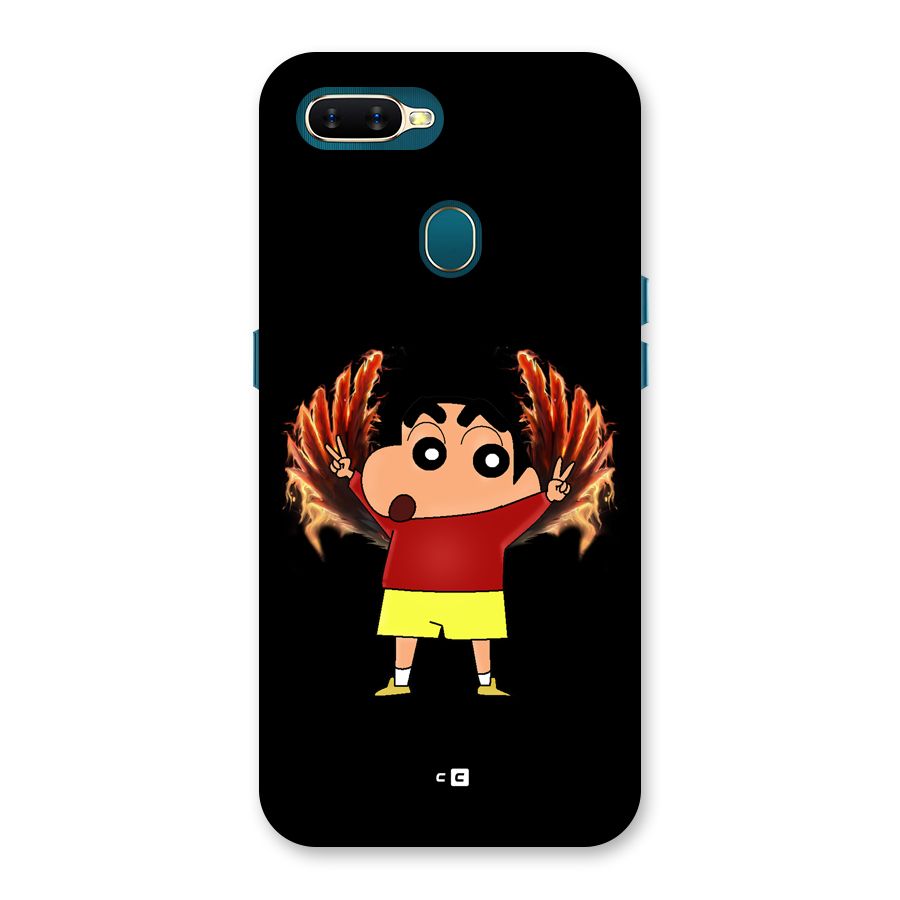 Fire Shinchan Back Case for Oppo A12s