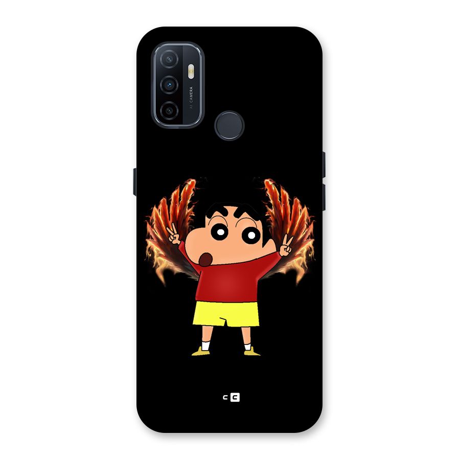 Fire Shinchan Back Case for Oppo A32