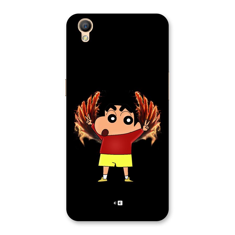 Fire Shinchan Back Case for Oppo A37