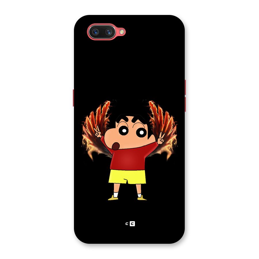 Fire Shinchan Back Case for Oppo A3s