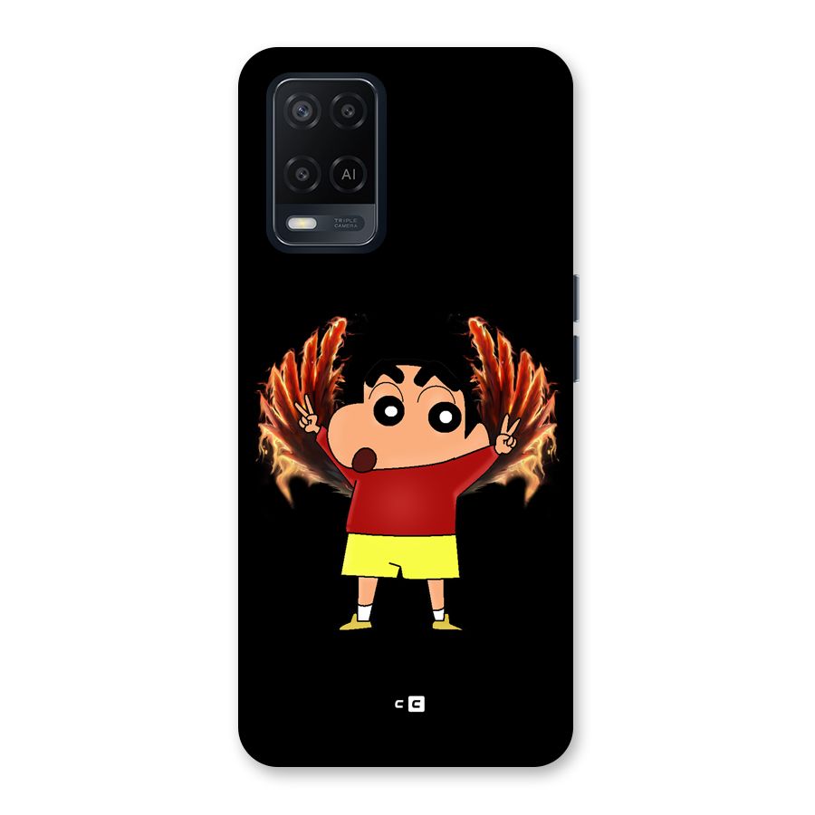 Fire Shinchan Back Case for Oppo A54
