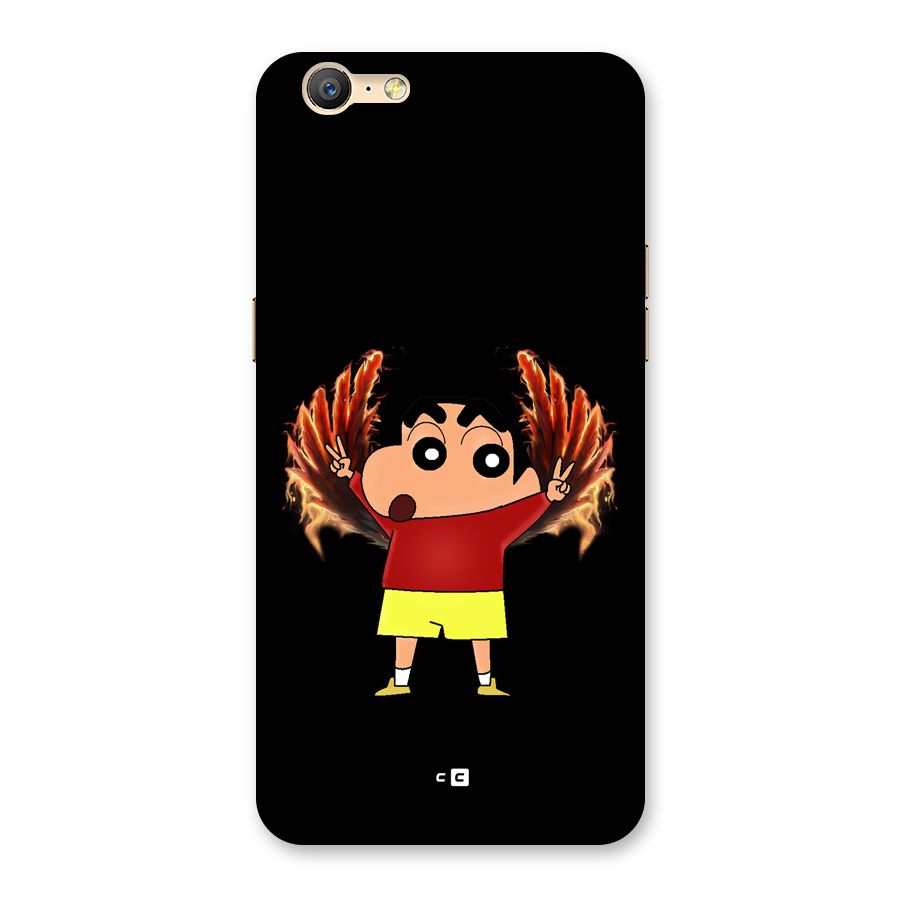 Fire Shinchan Back Case for Oppo A57
