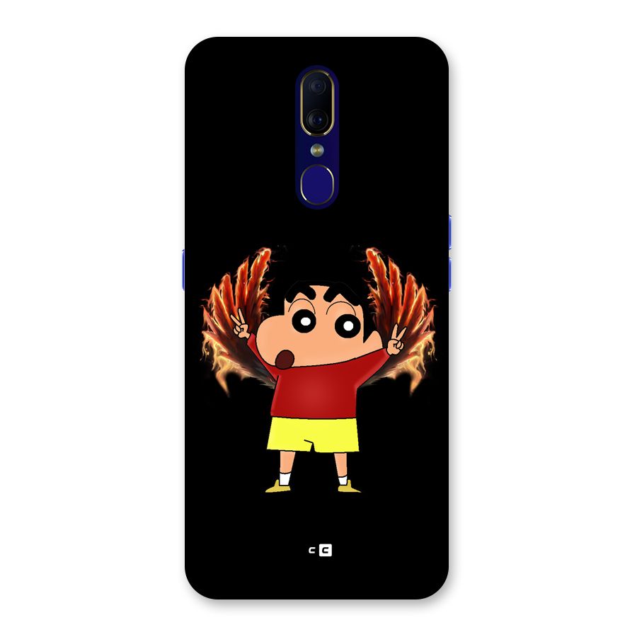 Fire Shinchan Back Case for Oppo A9
