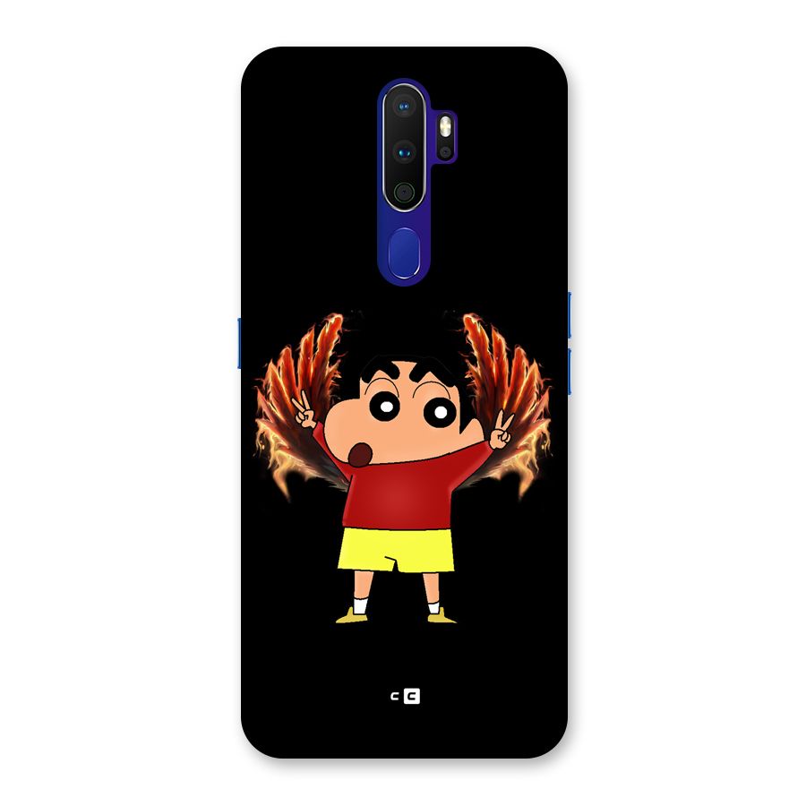 Fire Shinchan Back Case for Oppo A9 (2020)