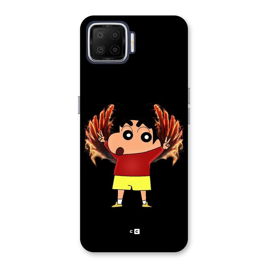 Fire Shinchan Back Case for Oppo F17
