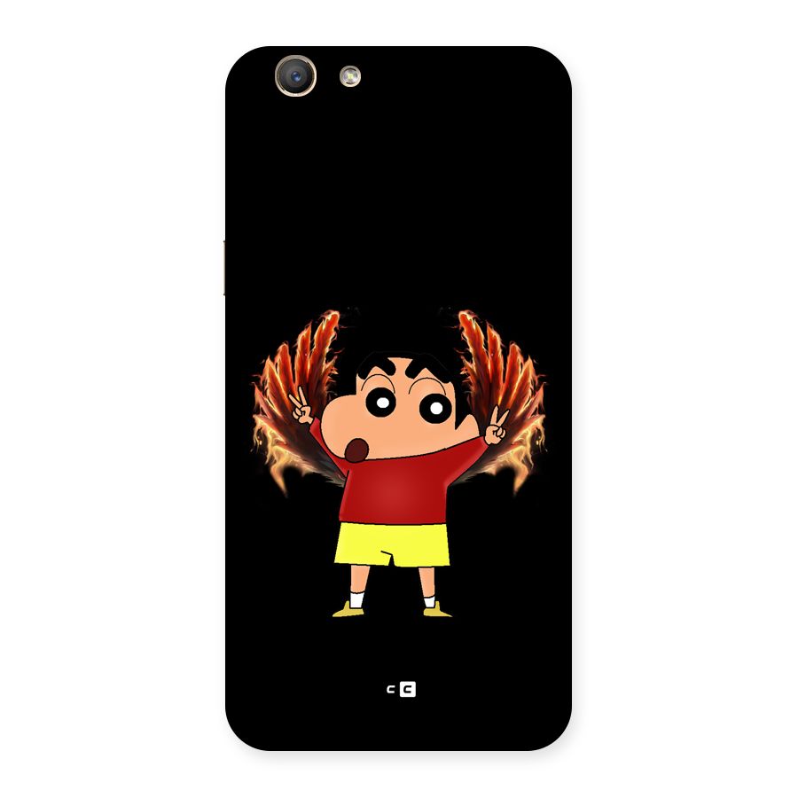 Fire Shinchan Back Case for Oppo F1s