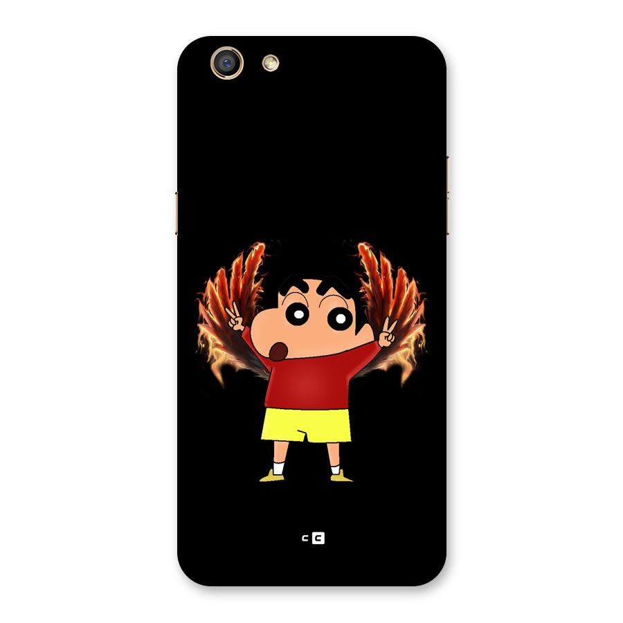 Fire Shinchan Back Case for Oppo F3