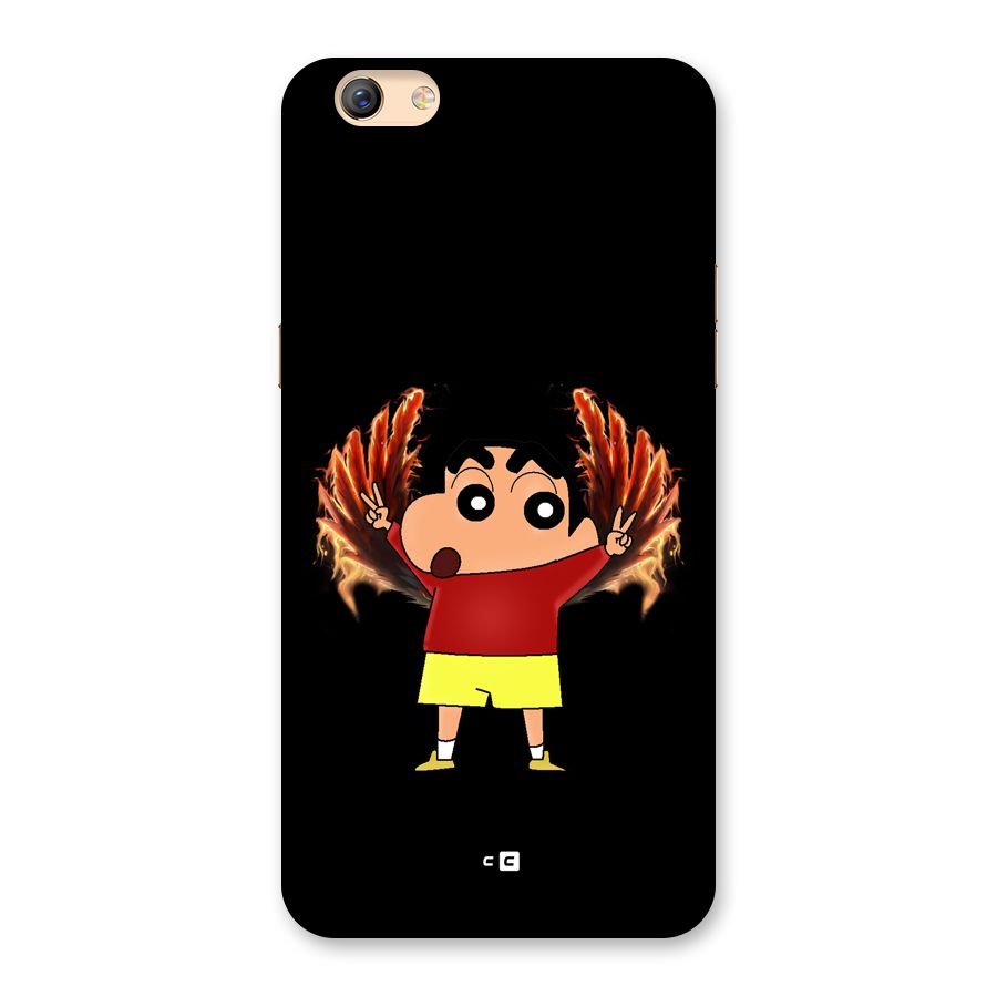 Fire Shinchan Back Case for Oppo F3 Plus