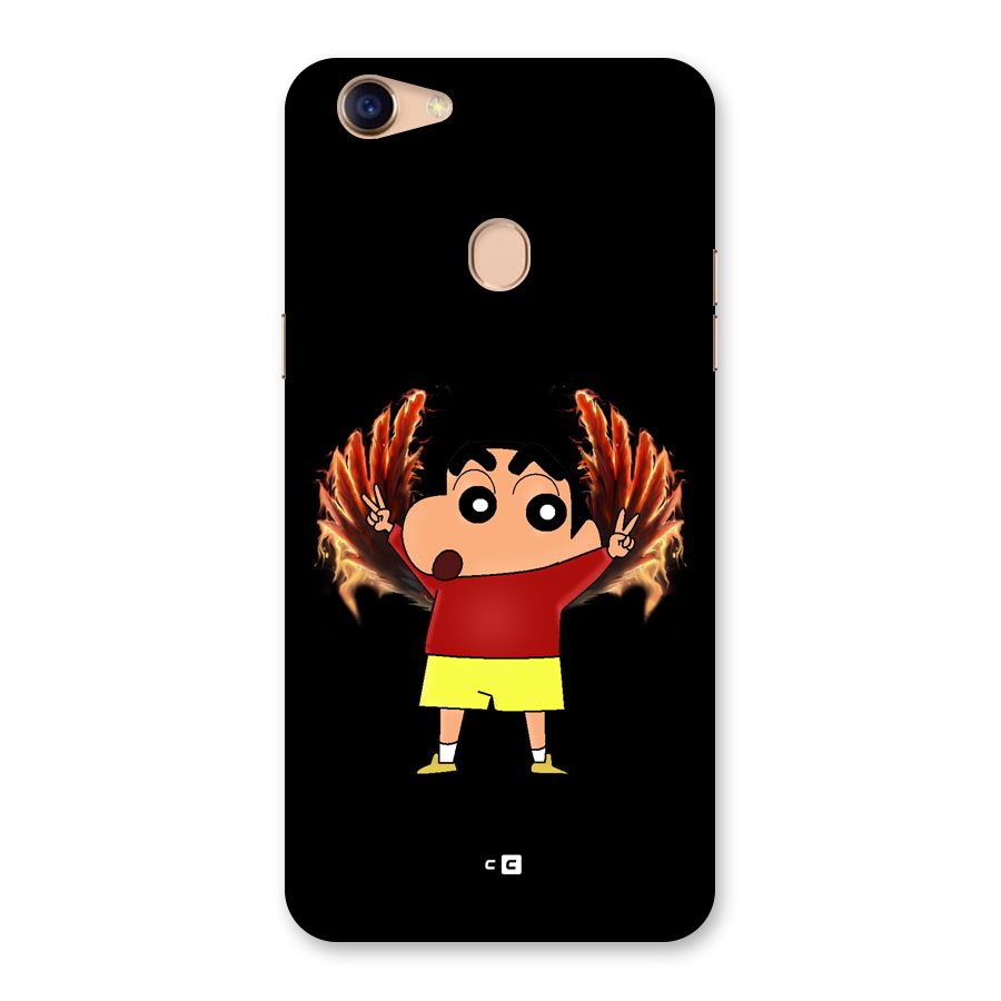 Fire Shinchan Back Case for Oppo F5