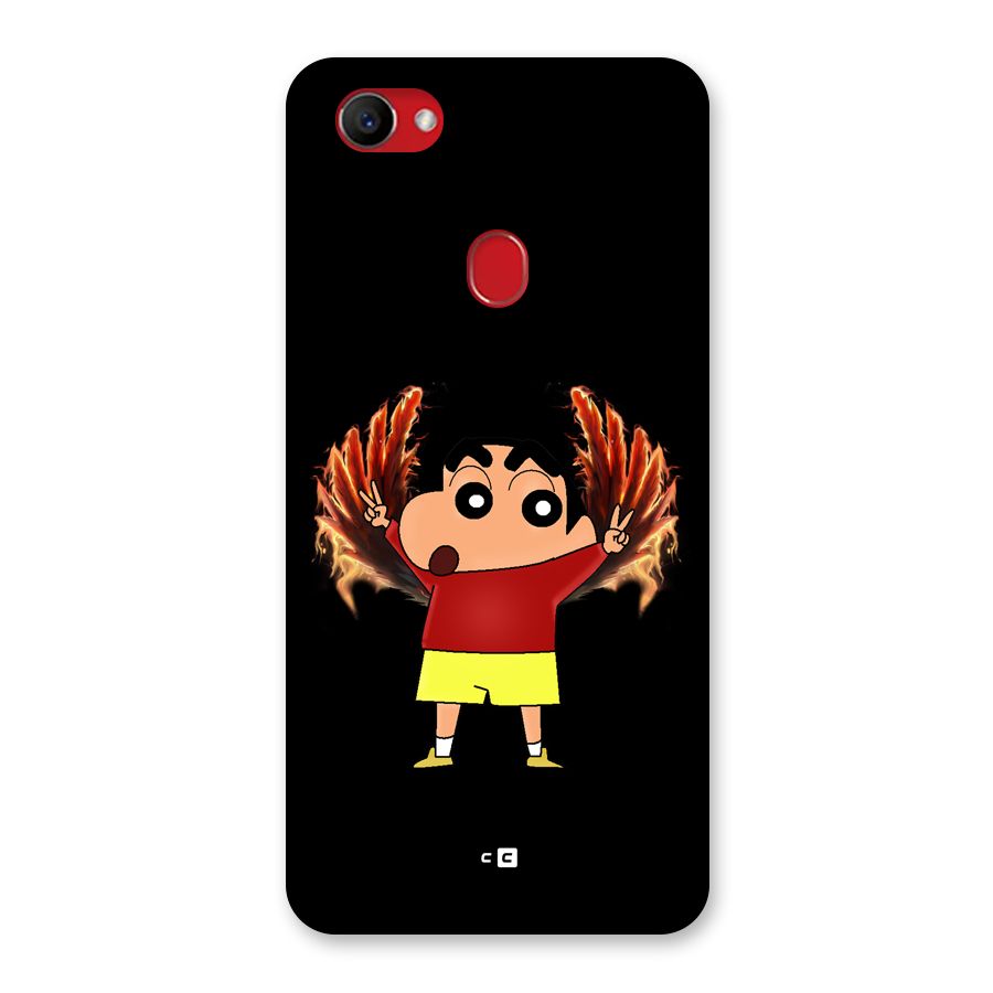 Fire Shinchan Back Case for Oppo F7