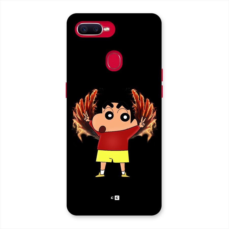 Fire Shinchan Back Case for Oppo F9 Pro