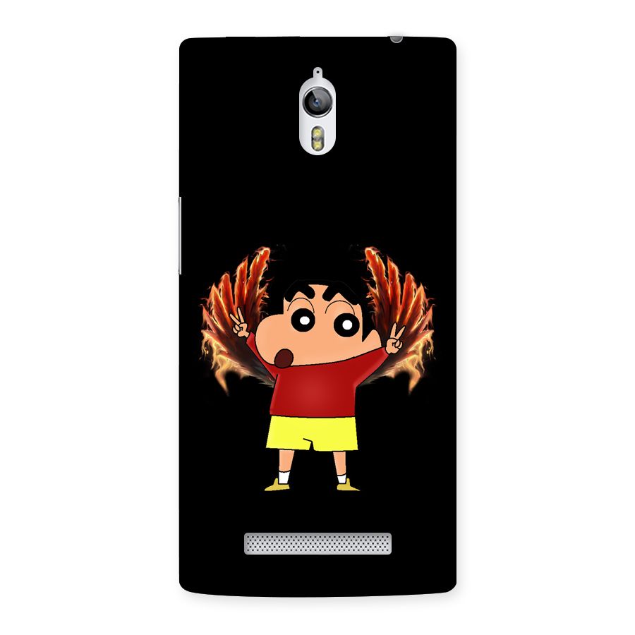 Fire Shinchan Back Case for Oppo Find 7