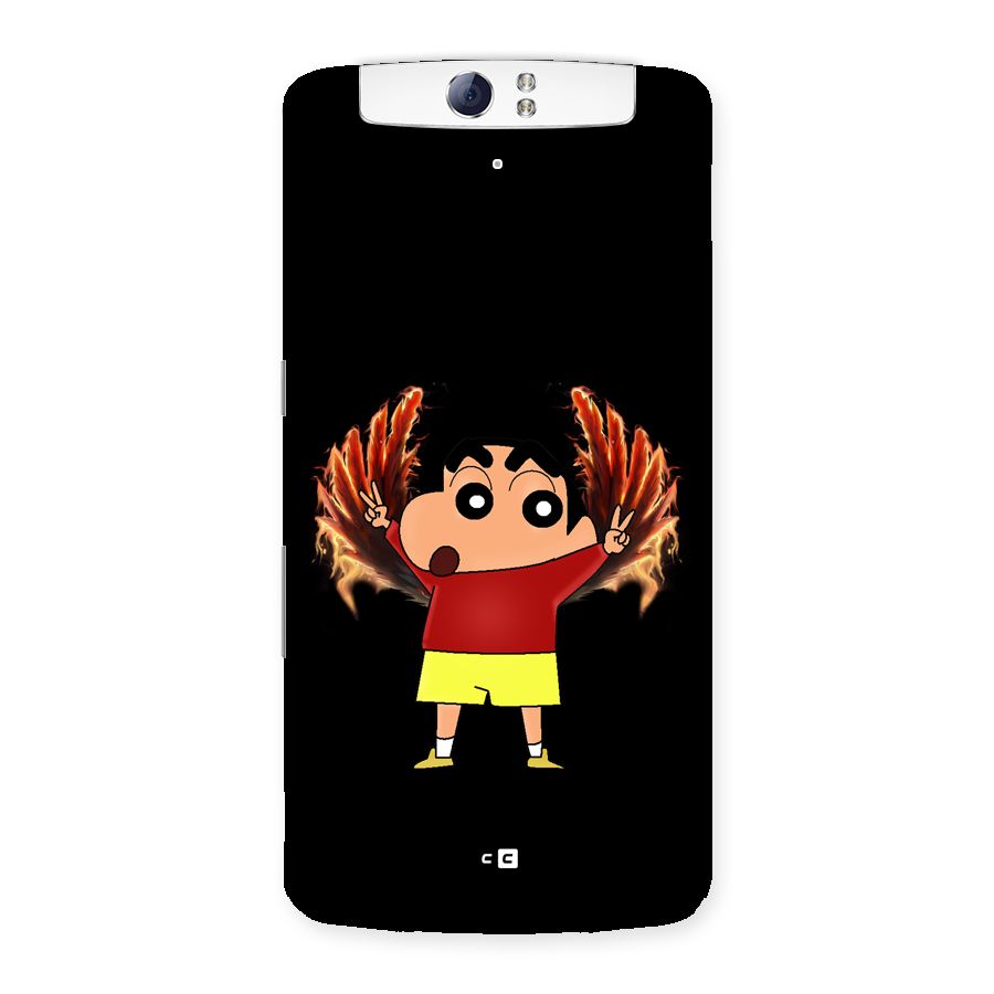 Fire Shinchan Back Case for Oppo N1