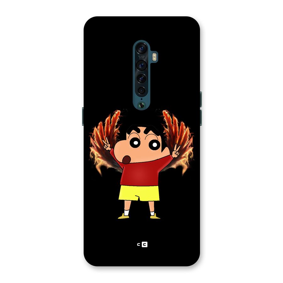 Fire Shinchan Back Case for Oppo Reno2