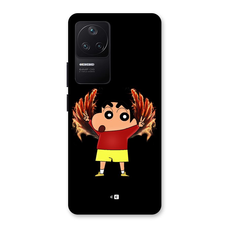 Fire Shinchan Back Case for Poco F4 5G