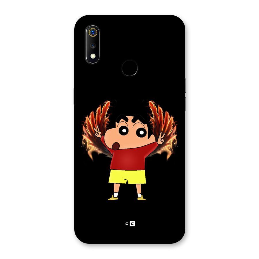 Fire Shinchan Back Case for Realme 3