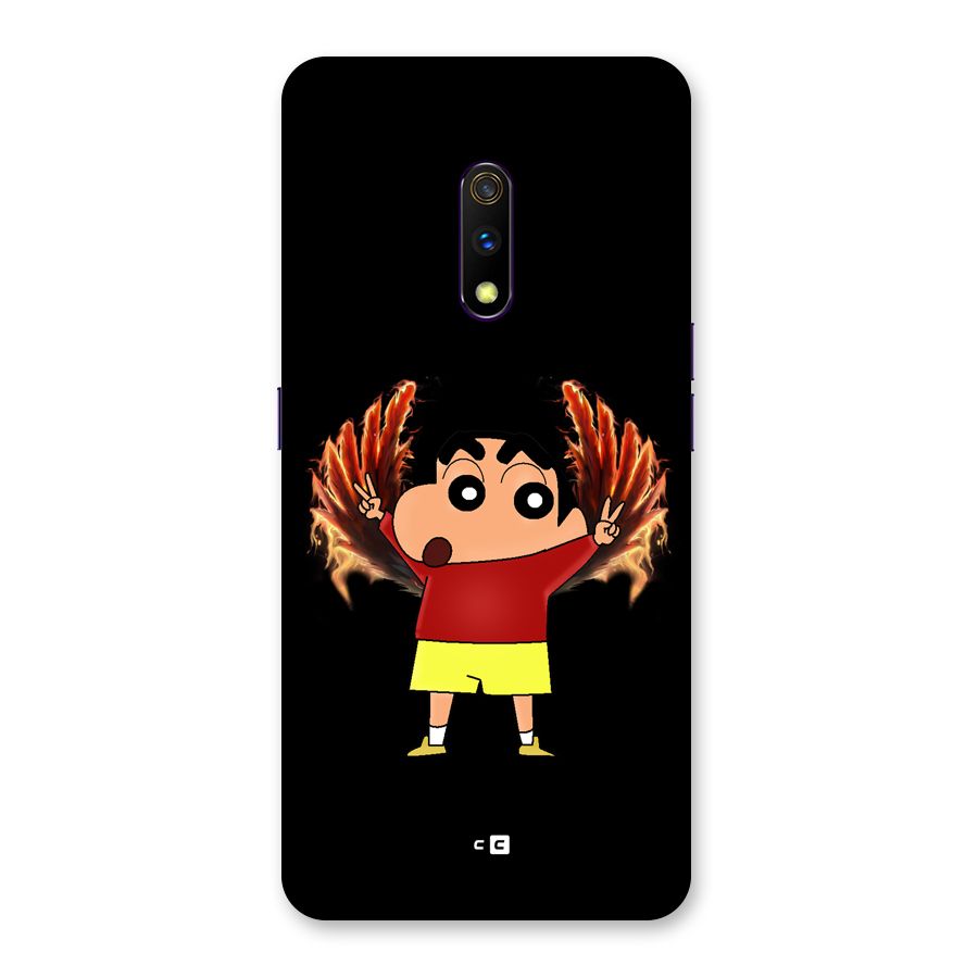 Fire Shinchan Back Case for Realme X