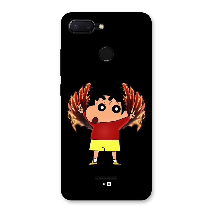 Fire Shinchan Back Case for Redmi 6