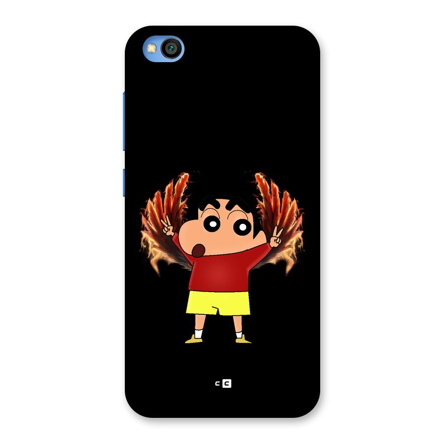 Fire Shinchan Back Case for Redmi Go