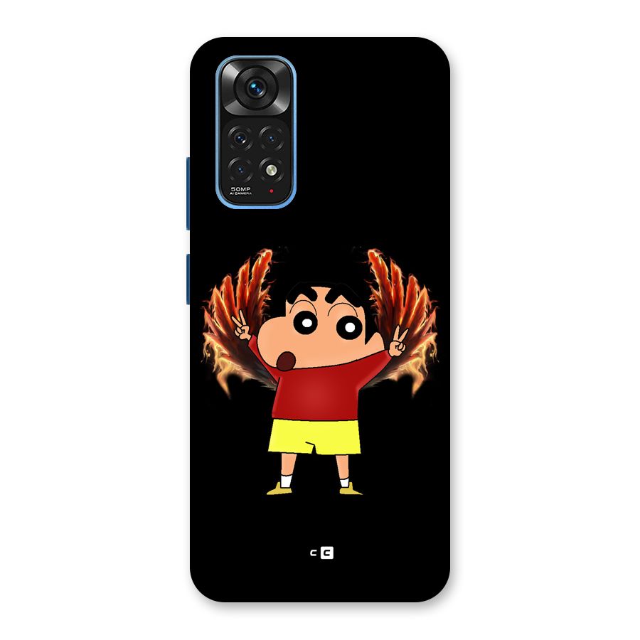 Fire Shinchan Back Case for Redmi Note 11S