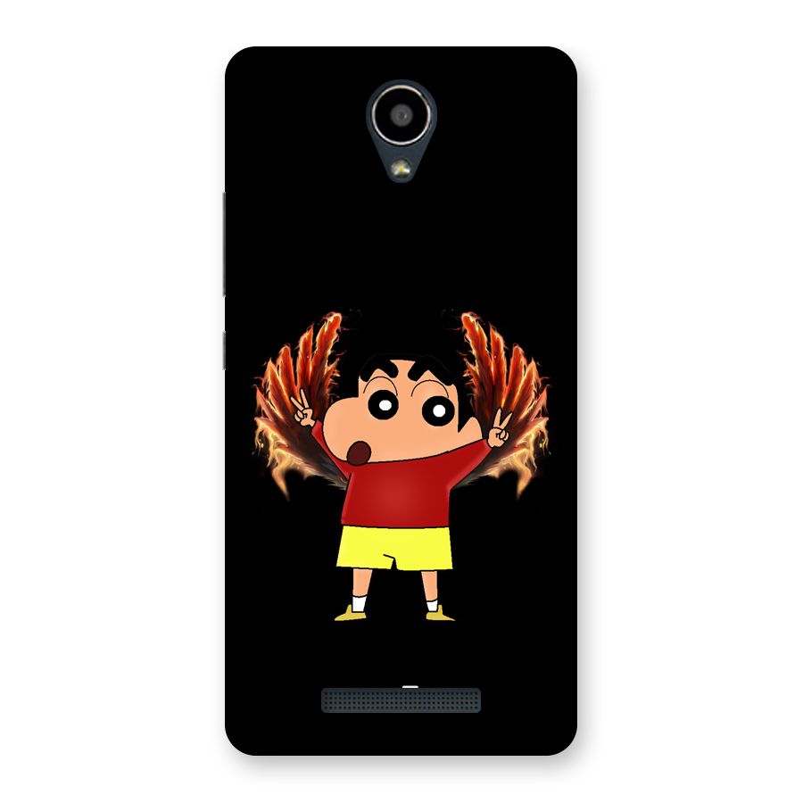 Fire Shinchan Back Case for Redmi Note 2