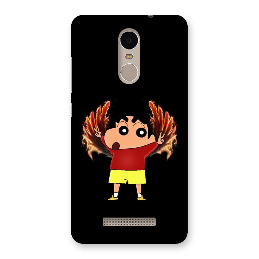 Fire Shinchan Back Case for Redmi Note 3