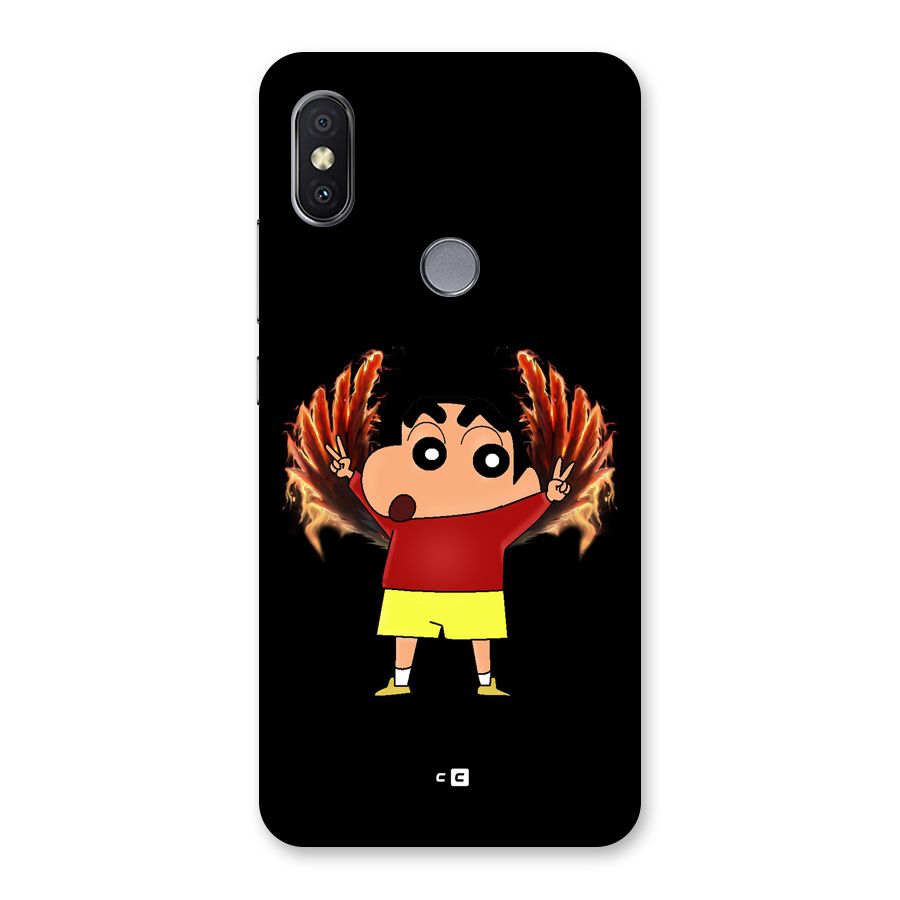 Fire Shinchan Back Case for Redmi Y2