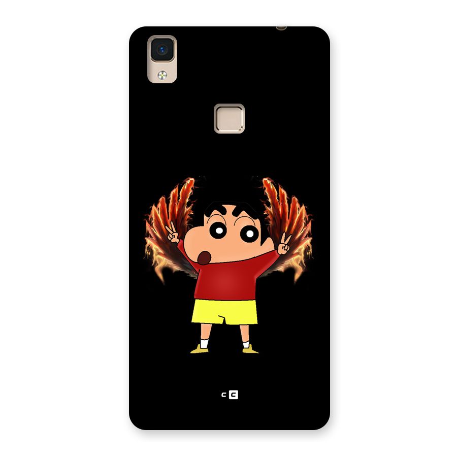 Fire Shinchan Back Case for V3 Max