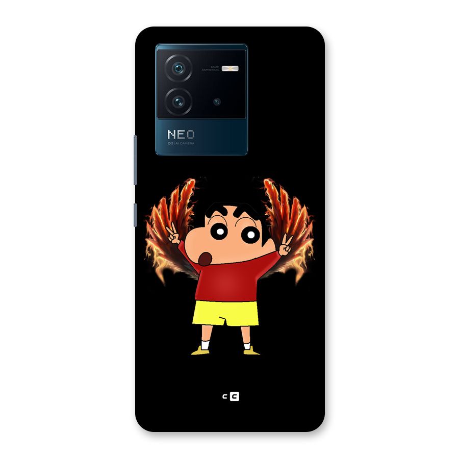 Fire Shinchan Back Case for Vivo iQOO Neo 6 5G