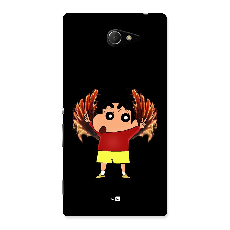 Fire Shinchan Back Case for Xperia M2